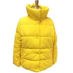 Talbots Sunshine Yellow Puffer Coat L